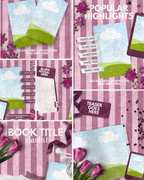 Pink/Violet Instagram Graphics