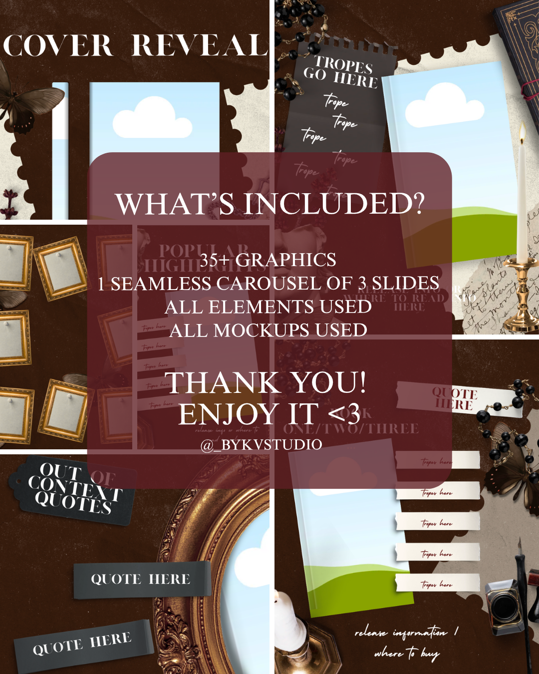 Dark Academia Instagram Template